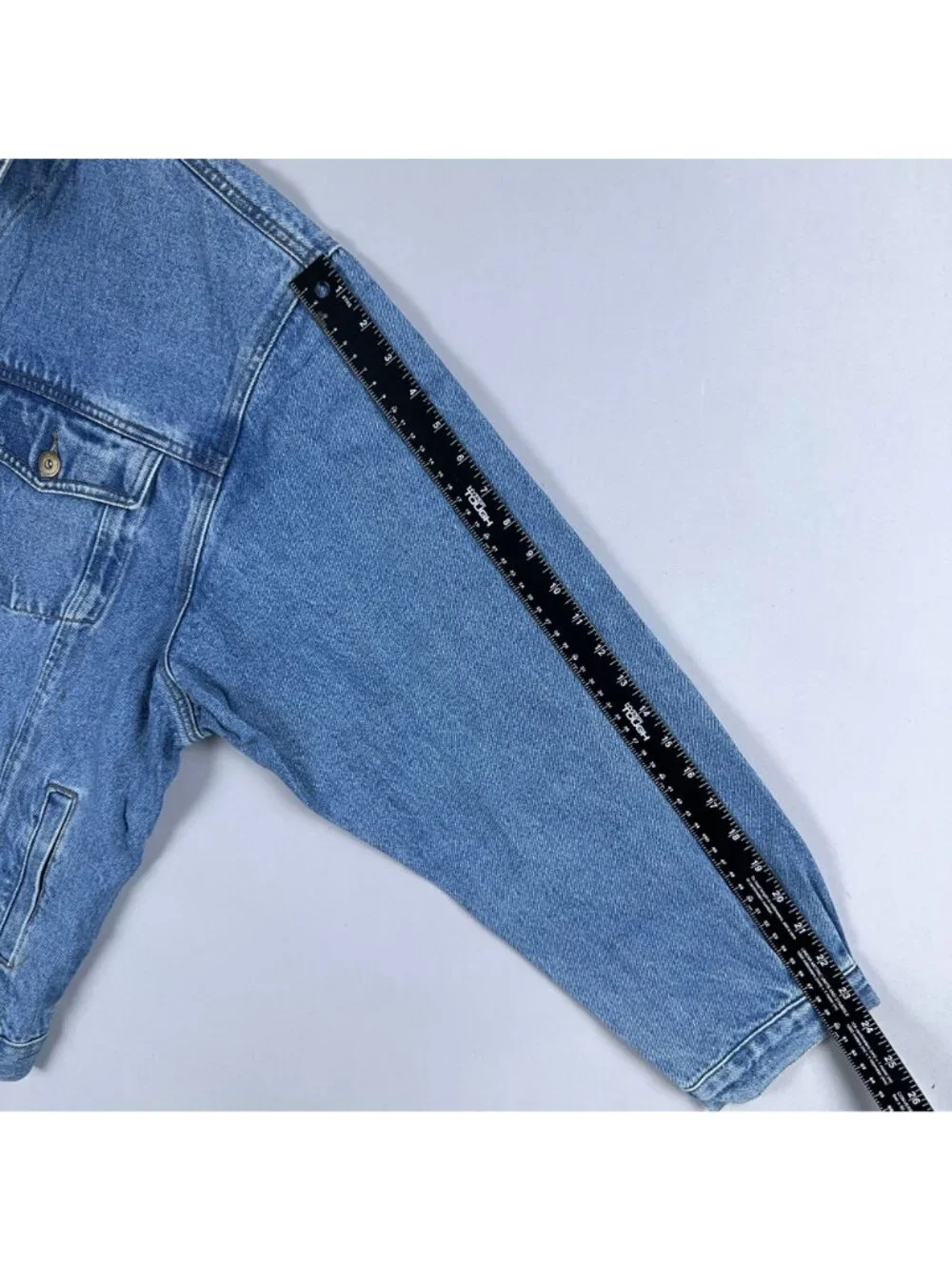 Thunder Trucker Jacket Size 2XL Blue 100% Cotton Front Pockets Button Down